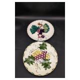 2 Blue Ridge Pottery Platters