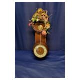 Quartz Wall Clock W/ Wreath
