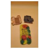 3 Chalkware Plaques