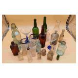 Eclectic Glass Bottles, Barware & Collectibles
