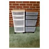 2 Four Drawer Storage Caddy's .
