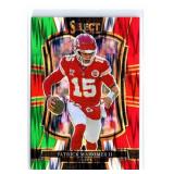 Patrick Mahomes II Green and Red Prizm Shock