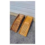 2 Steel Car Service Ramps