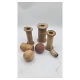 Wooden Textile Bobbins & Spools