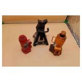 2 Bottle Jacks & Mechanical Jack Stand