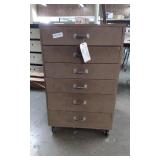 6-Drawer Mobile Wood Storage Cabinet
