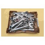 Box Of Various Size Standerd Wrenches