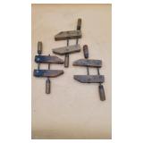 3 Small Wooden Handscrew Clamps