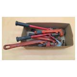 Mix Of Bolt Cutters & Pipe Wrenches