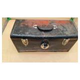Black Metal Storage Tool Box