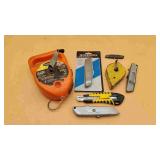 Keson Giant Chalk Line Reel & Box Cutters