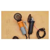 2 Hand-Held Angle Grinders