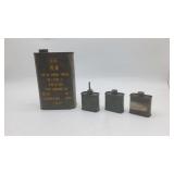 1-Quart PL-M Lube Oil & 2oz Olive Drab Cans