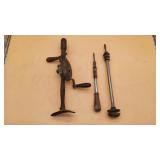 Millers Falls Breast Drill & Two Push Drills