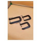 3 Cast-Iron C-Clamps