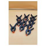 Box Of Black Plastic Spring Clamps