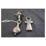 Dennis Cast Iron Tear Drop Door Knocker & Misc