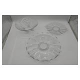 3 Clear Glass Pieces