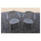 Two Matching Plastic Chairs