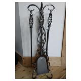 "Helix" 5 Piece Fireplace Set