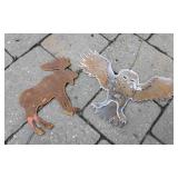 Rustic Plasma, Cut Yard Art Pieces