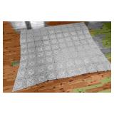 Crochet Geometric-Morif Coverlet