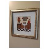 2 Framed Hand Painted Prints