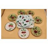 Hand Painted Saucers & Plates