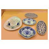 Box Of Hand Painted Plates