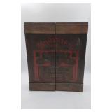 Wooden Hanging Budweiser Curio Cabinet