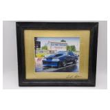 Signed Framed Mooresville Dragway Photograph