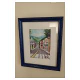 Signed Landscape Drawing Of Burnsville NC