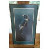 Signed Framed "Nudgeing" Lithograph Print