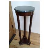 Empire-Style Mahogany Pedestal Accent Table
