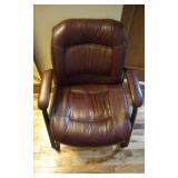 Burgundy Leather Executive Guest Chair