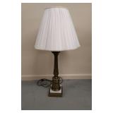 Brass/Marble Vtg. Lamp