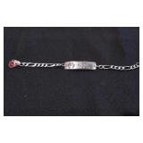 Sterling Silver Marenn S.Holmes ID Bracelet