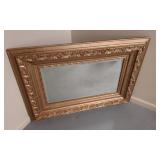 Large Gold Gilded Framed Mirror