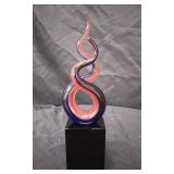 Spectrum Murano Style Glass Rainbow Centerpiece