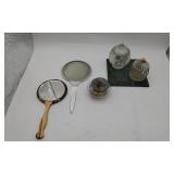 Vanity Accessory Items & Dark Stone Display Base