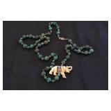 Ivory, Jade, Gold Filled  Hand Knotted Silk Cord
