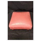 Faux, Alligator Leather Foot Stool
