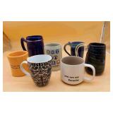 Large Box Of Various Mugs