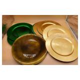 Large Assortment Of Decorative Plastic Round Plate
