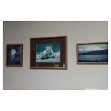 3 Framed Alaskan Wild Life Landscape Prints
