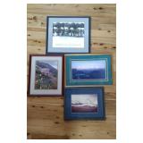 4 Framed Various Themed Prints