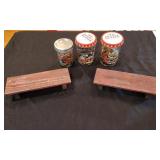 3 Jars Of Various Pieces Of Costume Jewlery