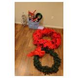 Large Lot Of Christmas Decorations