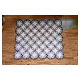 Double Wedding Ring Hand Made Quilt