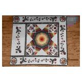 Large Central Star Hand Made Quilt